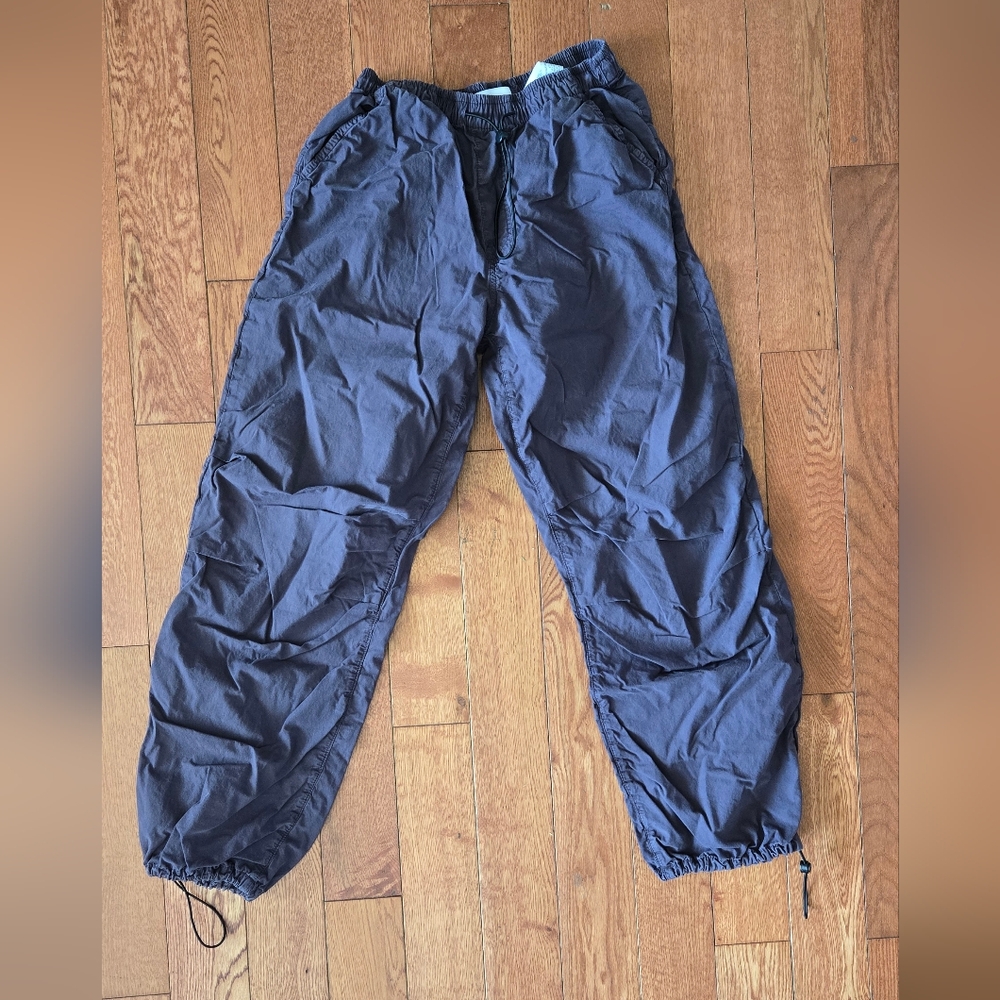 Zara Grey Parachute Pants